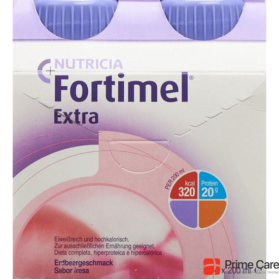 Fortimel Extra Erdbeere 4x 200ml buy online