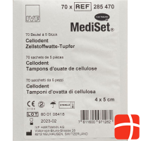 Mediset Cellodent Tupfer 4x5cm 70x 5 Stück