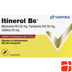 Itinerol B6 10 Zäpfchen für Erwachsene