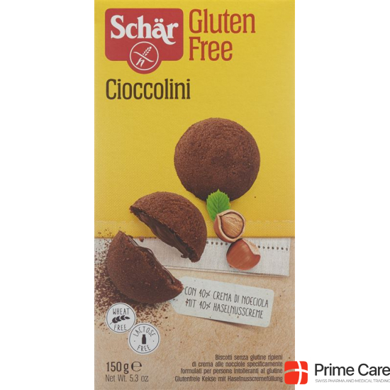 Schär Cioccolini M Kakaofuellung 150g buy online