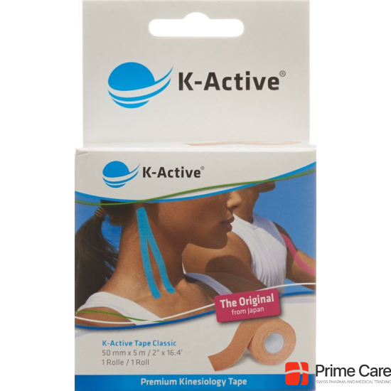 K-active Kinesio Tape 5cmx5m Beige Wasserabweisend buy online