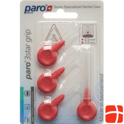 Paro 3Star-Grip 2mm Xxx-Fein Rot Zylin 4 Stück