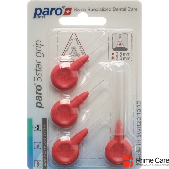 Paro 3Star-Grip 2mm Xxx-Fein Rot Zylin 4 Stück buy online