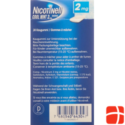 Nicotinell Cool Mint 2mg 24 Kaugummi