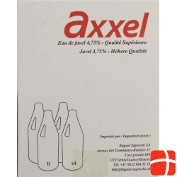 Axxel Javel Flüssig 4.75% Classic 4 Flasche 1L