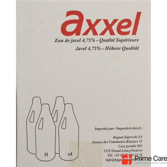 Axxel Javel Flüssig 4.75% Classic 4 Flasche 1L buy online