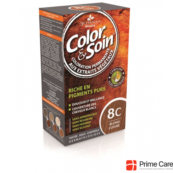 Color Et Soin Coloration Blond Cuivre 8c 135ml buy online