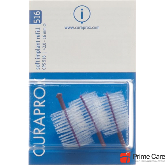 Curaprox CPS 516 Soft Implantatbürsten Violett 3 Stück buy online