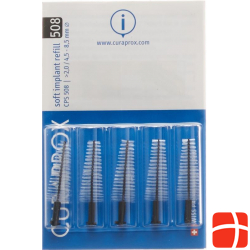 Curaprox CPS 508 Soft Implant Brushes Black 5 pieces