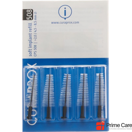 Curaprox CPS 508 Soft Implant Brushes Black 5 pieces buy online