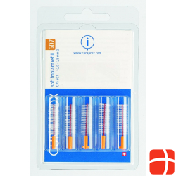 Curaprox CPS 507 Soft Implant Brushes Orange 5 pieces