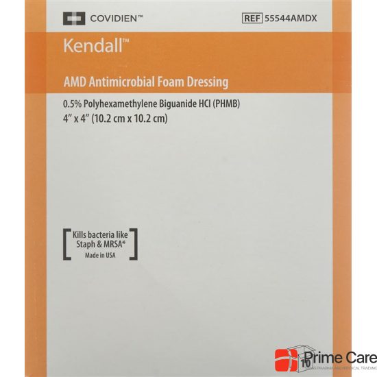 Kendall AMD antimikrobieller Schaumstoffverband 10.2x10.2cm 10 Stück buy online