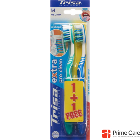 Trisa Toothbrush Extra Duo Medium buy online