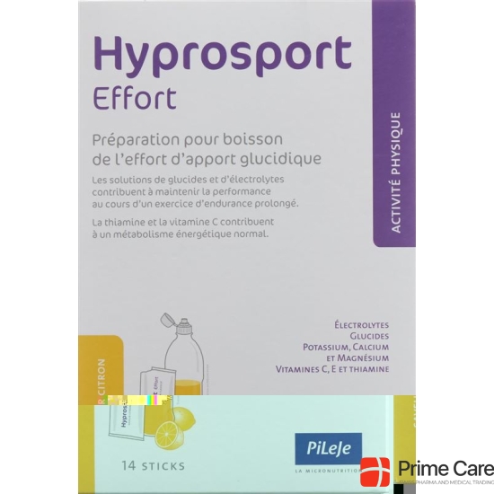 Hyprosport Effort Pulver Zitrone 14 Stick 30g buy online