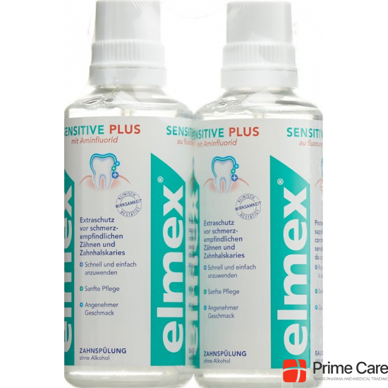 Elmex Sensitive Plus Zahnspülung Duo 2x 400ml buy online