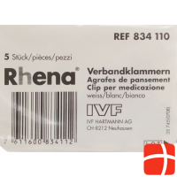 Rhena Verbandklammern Weiss 5 Stück