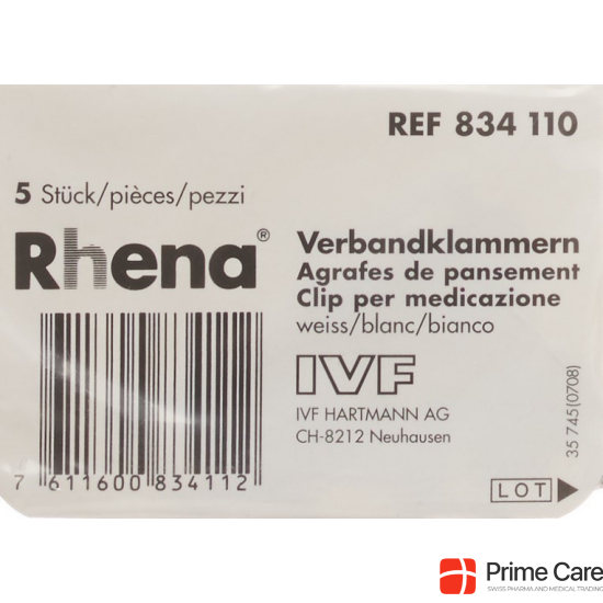 Rhena Verbandklammern Weiss 5 Stück buy online