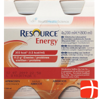 Resource Energy Aprikose 4x 200ml