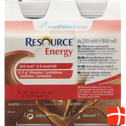 Resource Energy Kaffee 4x 200ml
