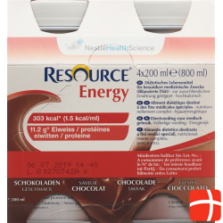 Resource Energy Schokolade 4x 200ml