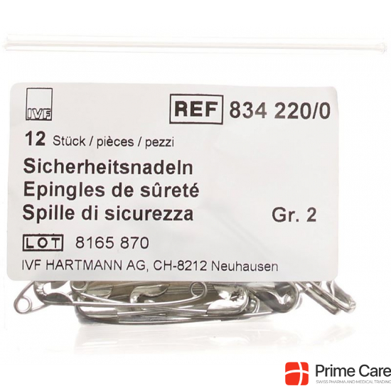 IVF Sicherheitsnadeln 38mm Grösse 2 Beutel 12 Stück buy online