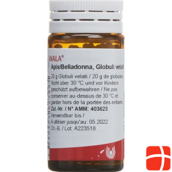 Wala Apis/belladonna Globuli Flasche 20g