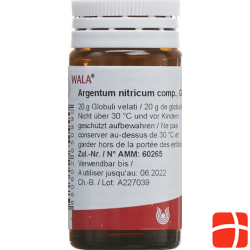 Wala Argentum Nitricum Comp Globuli Flasche 20g