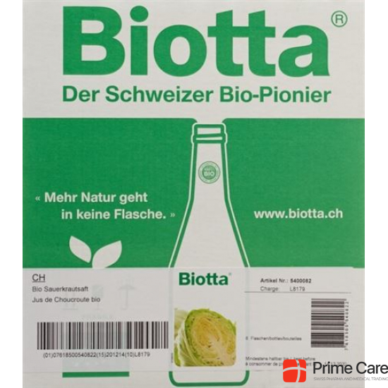 Biotta Vital Sauerkraut 6 Flasche 5dl buy online