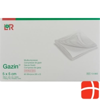 Gazin Faltkompressen 5x5cm 16-fach Steril 30x 10 Stück