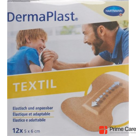 Dermaplast Textil Fingertip Plasters 5x6cm 12 Pieces buy online