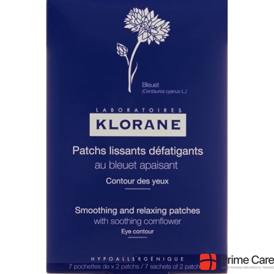 Klorane Pads eye region cornflower 7x 2 pieces buy online