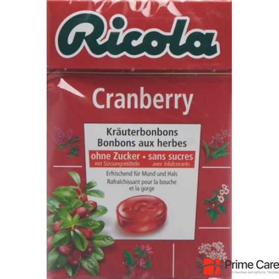 Ricola Cranberry Bonbons Oz M Stevia Box 50g buy online