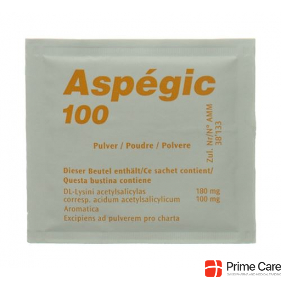 Aspegic 100 Pulver 100mg Beutel 20 Stück buy online