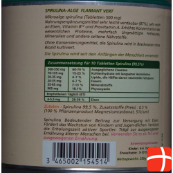 Spiruline Flamant Vert Tabletten 500 Stück