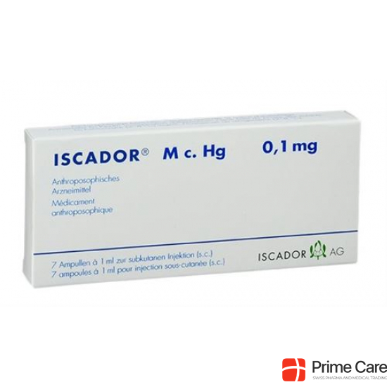Iscador M C. Hg Injektionslösung 0.1mg Ampullen 7 Stück buy online