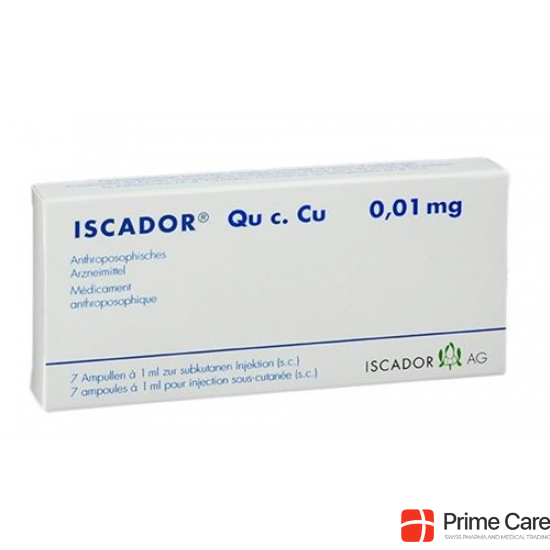 Iscador Qu C. Cu Injektionslösung 0.1mg (neu) Ampullen 7 Stück buy online