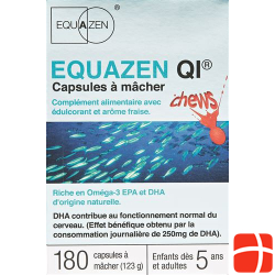 Equazen IQ chewing capsules strawberry flavour tin 180 pieces
