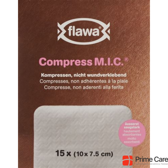 Flawa M.I.C. Kompressen Nicht Steril 7.5x10cm 10 Stück buy online