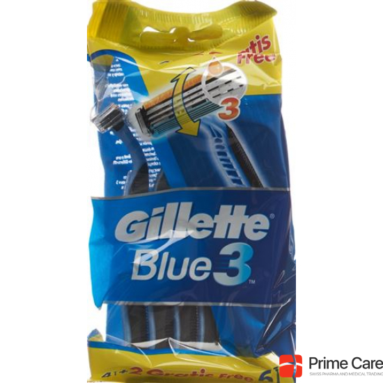 Gillette Blue 3 Smooth Disposable razors 6 pieces buy online