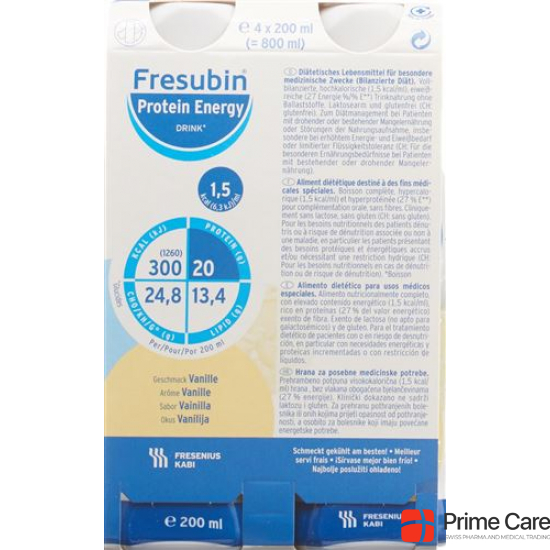 Fresubin Protein Energy Drink Vanille 4x 200ml buy online