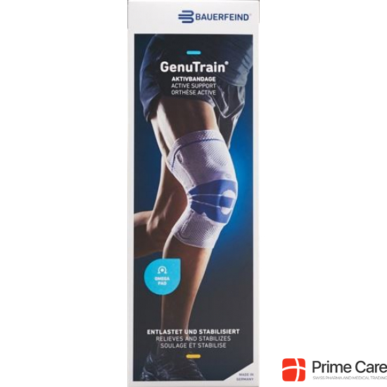 GenuTrain Aktivbandage Knie mit Silikonrand Grösse 5 Titan buy online