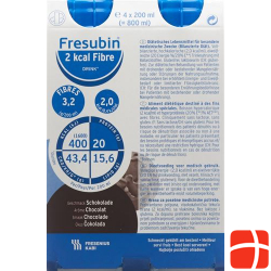 Fresubin 2kcal Fibre Drink Schokolade 4x 200ml