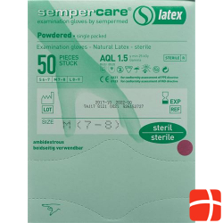 Sempercare Handschuhe M Latex Gepudert Steril 50 Stück