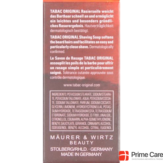 Tabac Original Rasierseife Tiegel Refill 125g buy online