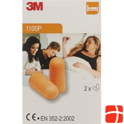 3M Earplugs Gehörschutz Schaumstoff 2 Paar