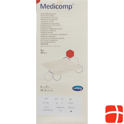 Medicomp Vlieskompressen 5x5cm 4-fach 30g/m2 75x 5 Stück