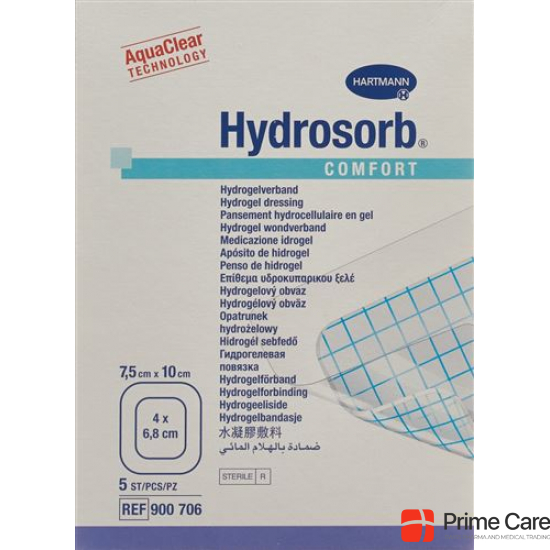 Hydrosorb Comfort Hydrogel 7.5x10cm Steril 5 Stück buy online