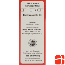 Sanum Bacillus Subtilis Kapseln D 6 5 Stück