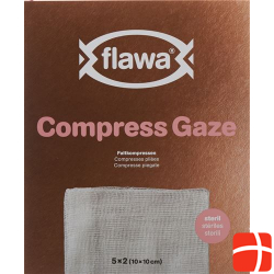 Flawa Gazin Mullkompressen Steril 10x10cm 5x 2 Stück