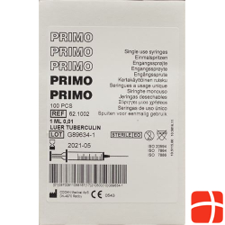 Primo Tuberkulin Spritzen Luer O Nad 100x 1ml